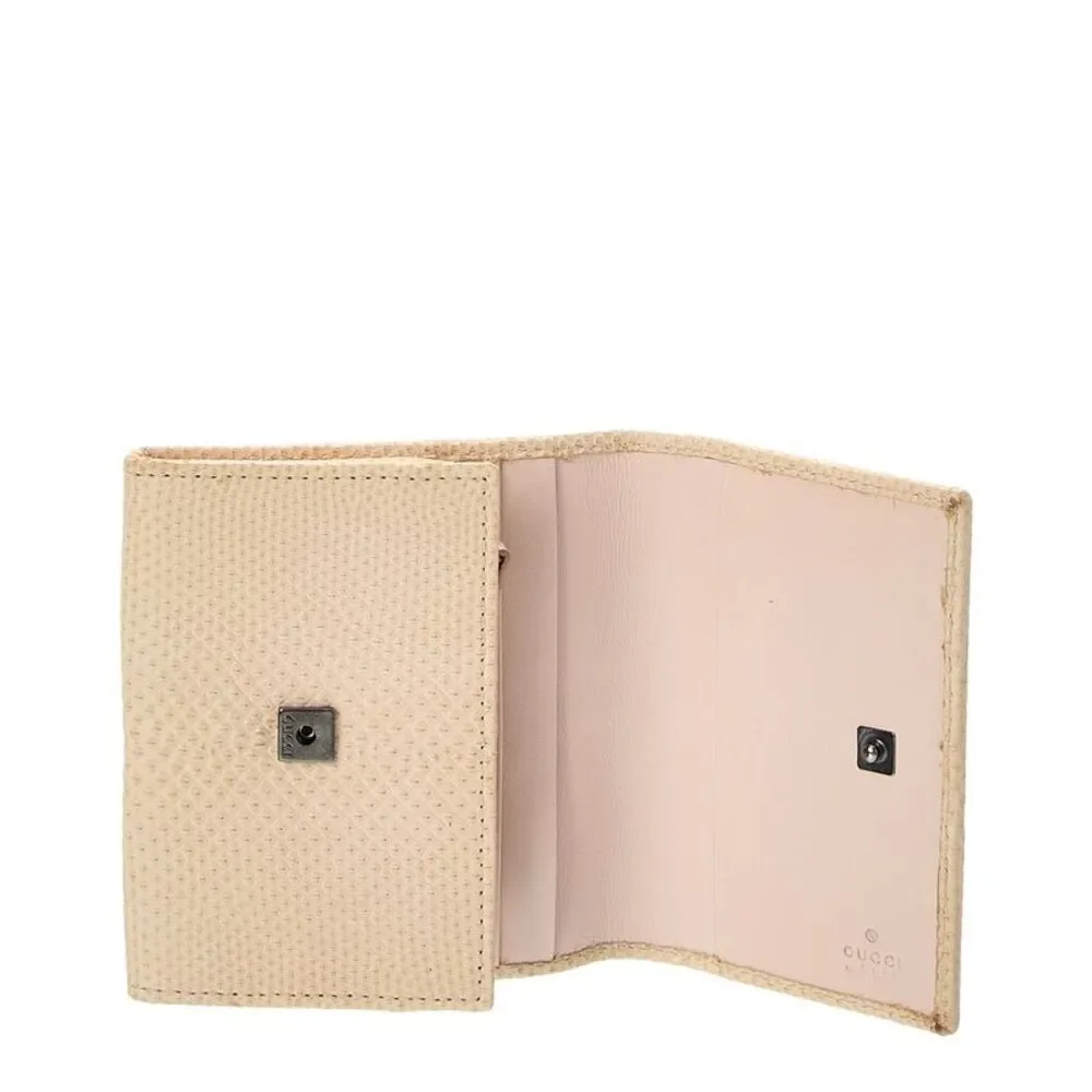 Gucci White Lizard Gg Card Case (Authentic Pre-Loved) - Picture 3 of 3